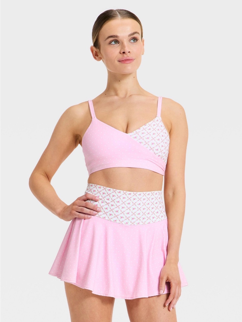 Polka Dot Set in Pink from JoyLab NWT szM